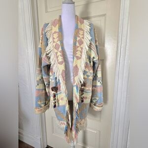 Tapestry Fringe Aztec Jacket